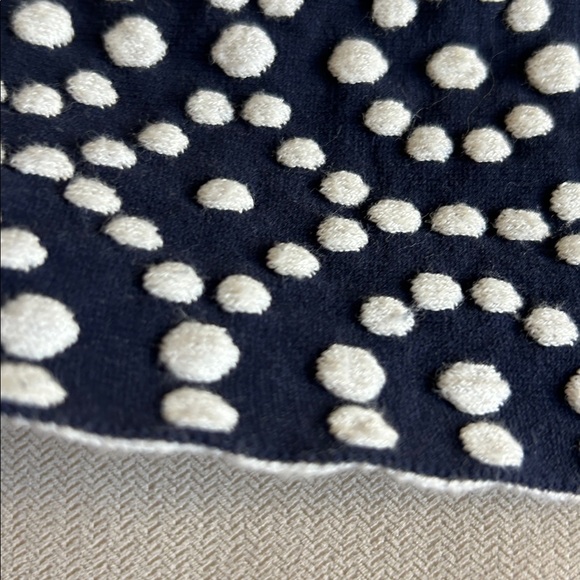 Boden Annabel Knit A Line Fit Flare Polka Dot Dress 3/4 Sleeve V-Neck Size 8 R - Picture 7 of 13